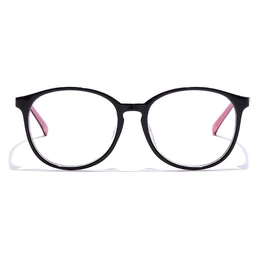 GRAVIATE by Coolwinks E12C7248 Glossy Black Full Frame Round Eyeglasses for Men and Women