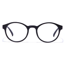 GRAVIATE by Coolwinks E12C7273 Matte Black Full Frame Round Eyeglasses for Men and Women