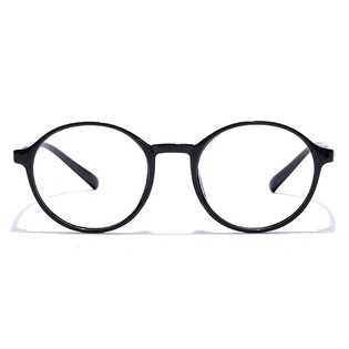 GRAVIATE by Coolwinks E12C7286 Glossy Black Full Frame Round Eyeglasses for Men and Women