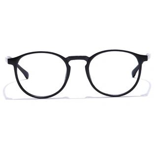 GRAVIATE by Coolwinks E12C7290 Matte Black Full Frame Round Eyeglasses for Men and Women