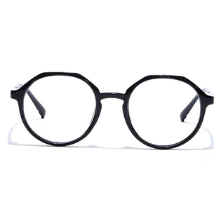 GRAVIATE by Coolwinks E12C7314 Glossy Black Full Frame Round Eyeglasses for Men and Women