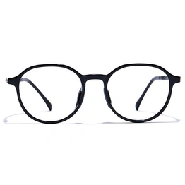 GRAVIATE by Coolwinks E12C7467 Glossy Black Full Frame Round Eyeglasses for Men and Women