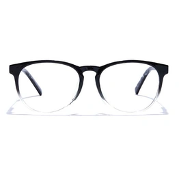 GRAVIATE by Coolwinks E12C7477 Glossy Black Full Frame Round Eyeglasses for Men and Women