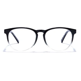 GRAVIATE by Coolwinks E12C7477 Glossy Black Full Frame Round Eyeglasses for Men and Women