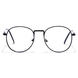 GRAVIATE by Coolwinks E12C7538 Glossy Black Full Frame Round Eyeglasses for Men and Women