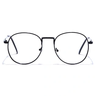 GRAVIATE by Coolwinks E12C7538 Glossy Black Full Frame Round Eyeglasses for Men and Women