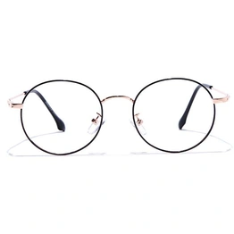 GRAVIATE by Coolwinks E12C7566 Glossy Black Full Frame Round Eyeglasses for Men and Women