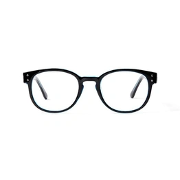 GRAVIATE by Coolwinks E12D5686 Glossy Black Full Frame Round Eyeglasses for Men and Women