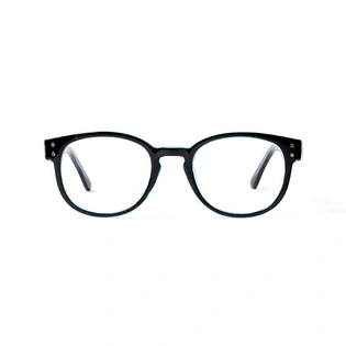 GRAVIATE by Coolwinks E12D5686 Glossy Black Full Frame Round Eyeglasses for Men and Women