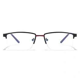 GRAVIATE by Coolwinks E12A6850 Matte Half Frame Rectangle Eyeglasses for Men and Women