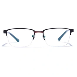 GRAVIATE by Coolwinks E12C6874 Matte Half Frame Rectangle Eyeglasses for Men and Women