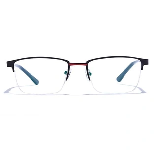 GRAVIATE by Coolwinks E12C6874 Matte Half Frame Rectangle Eyeglasses for Men and Women