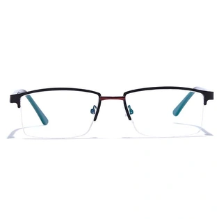 GRAVIATE by Coolwinks E12C6880 Matte Half Frame Rectangle Eyeglasses for Men and Women