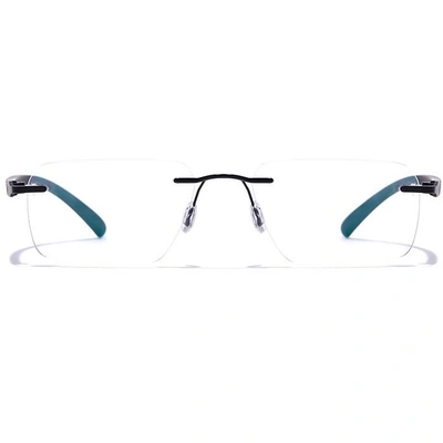 GRAVIATE by Coolwinks E12A7614 Matte Black Rimless Rectangle Eyeglasses for Men and Women