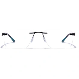 GRAVIATE by Coolwinks E12A7617 Glossy Black Rimless Rectangle Eyeglasses for Men and Women