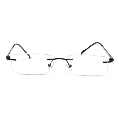 GRAVIATE by Coolwinks E12C4124 Matte Black Rimless Rectangle Eyeglasses for Men and Women