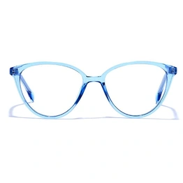 GRAVIATE by Coolwinks E20A6472 Glossy Blue Full Frame Cateye Eyeglasses for Women