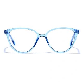 GRAVIATE by Coolwinks E20A6472 Glossy Blue Full Frame Cateye Eyeglasses for Women