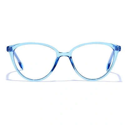 GRAVIATE by Coolwinks E20A6472 Glossy Blue Full Frame Cateye Eyeglasses for Women