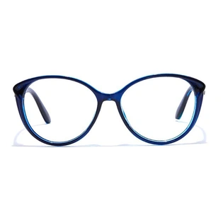 GRAVIATE by Coolwinks E20A7254 Glossy Blue Full Frame Cateye Eyeglasses for Women