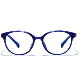 GRAVIATE by Coolwinks E20B6587 Matte Blue Full Frame Cateye Eyeglasses for Women