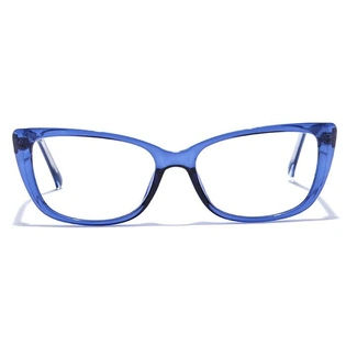 GRAVIATE by Coolwinks E20B7490 Glossy Blue Full Frame Cateye Eyeglasses for Women