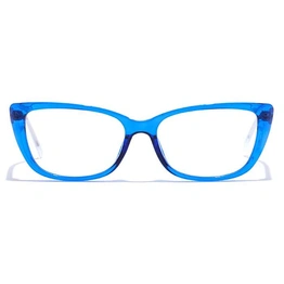 GRAVIATE by Coolwinks E20C7490 Glossy Blue Full Frame Cateye Eyeglasses for Women