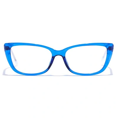 GRAVIATE by Coolwinks E20C7490 Glossy Blue Full Frame Cateye Eyeglasses for Women