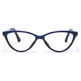 GRAVIATE by Coolwinks E20C7656 Glossy Blue Full Frame Cateye Eyeglasses for Women