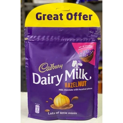 Cadbury Dairy Milk Hazelnut Milk Chocolate Packet 204gms