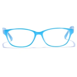 GRAVIATE by Coolwinks E20B6440 Matte Blue Full Frame Rectangle Eyeglasses for Kids