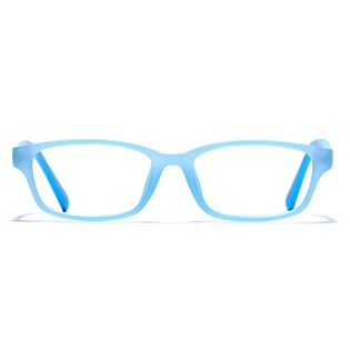 GRAVIATE by Coolwinks E20B6441 Matte Blue Full Frame Rectangle Eyeglasses for Kids