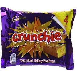 Cadbury Crunchie Chocolate 4 Bar ( 4 X 32g ), 128g