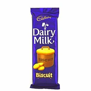 Cadbury Dairy Milk Biscuit Chocolate Bar, 80g