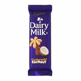 Cadbury Dairy Milk Cashew & Coconut Chocolate Bar, 80g