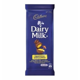 Cadbury Dairy Milk Tropical Pineapple, 200 g