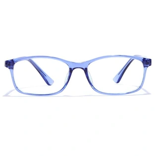 GRAVIATE by Coolwinks E20A7496 Glossy Blue Full Frame Rectangle Eyeglasses for Men and Women