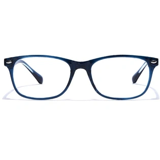 GRAVIATE by Coolwinks E20A7572 Glossy Blue Full Frame Rectangle Eyeglasses for Men and Women