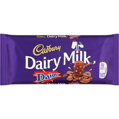 Cadbury Dairy Milk with Daim Chocolate Bar 120g