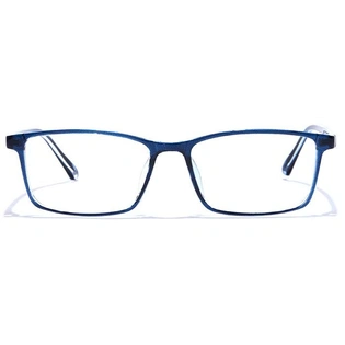 GRAVIATE by Coolwinks E20A7573 Glossy Blue Full Frame Rectangle Eyeglasses for Men and Women