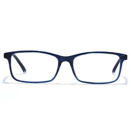 GRAVIATE by Coolwinks E20A7574 Glossy Blue Full Frame Rectangle Eyeglasses for Men and Women