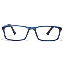 GRAVIATE by Coolwinks E20A7667 Glossy Blue Full Frame Rectangle Eyeglasses for Men and Women