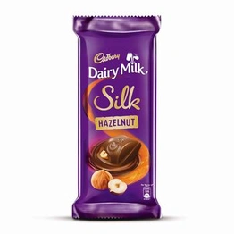 Cadbury Dairy Milk Silk Hazelnut Chocolate Bar Pouch, 2 X 143 g