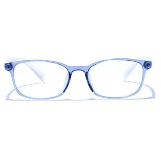 GRAVIATE by Coolwinks E20B6649 Glossy Blue Full Frame Rectangle Eyeglasses for Men and Women