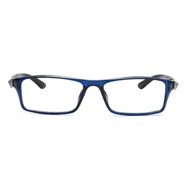 GRAVIATE by Coolwinks E20B6923 Glossy Blue Full Frame Rectangle Eyeglasses for Men and Women