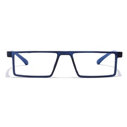 GRAVIATE by Coolwinks E20B7082 Matte Blue Full Frame Rectangle Eyeglasses for Men and Women