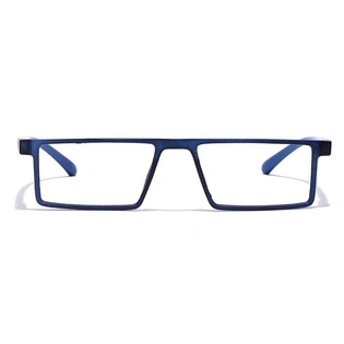 GRAVIATE by Coolwinks E20B7082 Matte Blue Full Frame Rectangle Eyeglasses for Men and Women