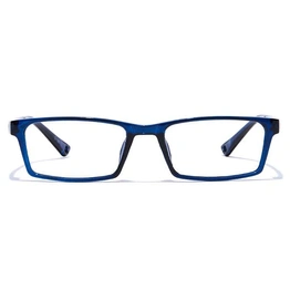 GRAVIATE by Coolwinks E20B7365 Glossy Blue Full Frame Rectangle Eyeglasses for Men and Women