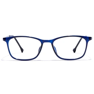 GRAVIATE by Coolwinks E20B7453 Glossy Blue Full Frame Rectangle Eyeglasses for Men and Women