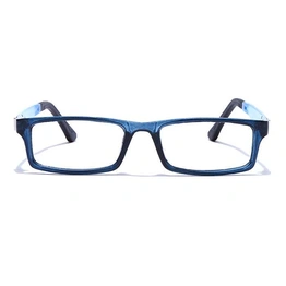 GRAVIATE by Coolwinks E20B7635 Glossy Blue Full Frame Rectangle Eyeglasses for Men and Women